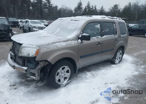 2010 Honda Pilot Lx from USA, damaged, VIN 5FNYF3H22AB013845